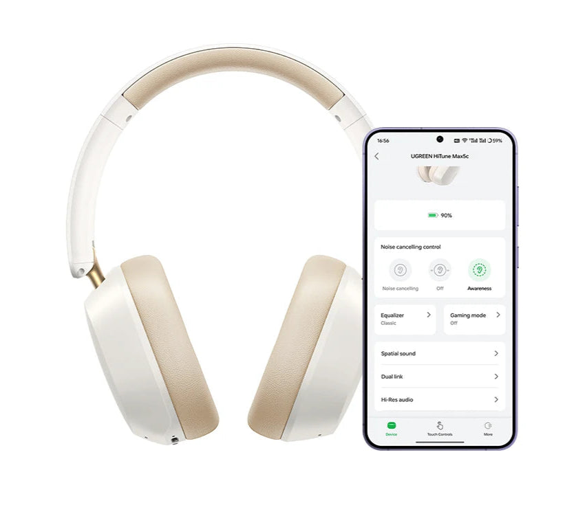 Headphones UGREEN Choice – Áudio Espacial, ANC, Bluetooth 5.4, Hi-Res Headphones UGREEN Choice – Áudio Espacial, ANC, Bluetooth 5.4, Hi-Res